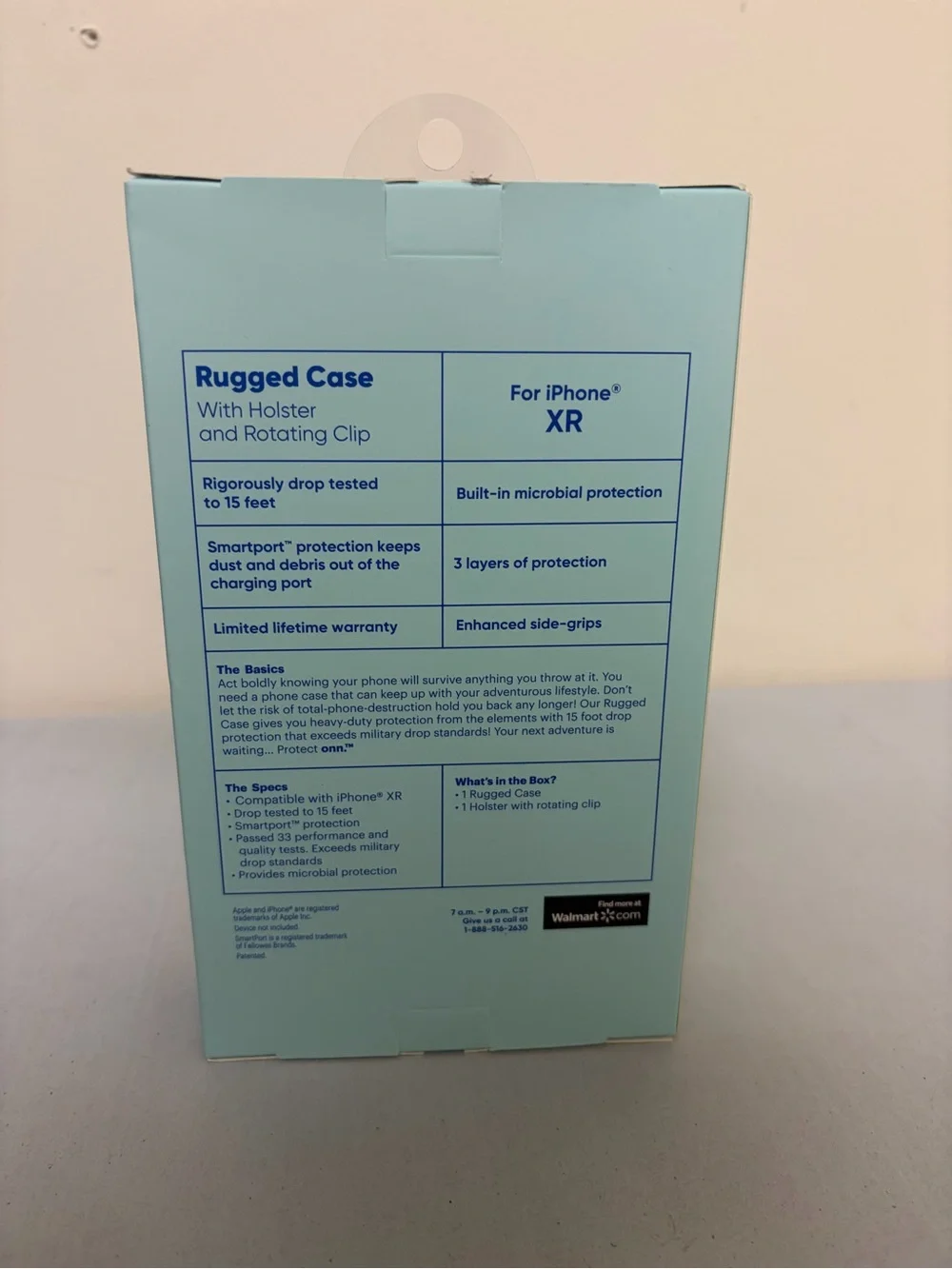 Onn. Clear Rugged Case for iPhone XR - Transparent